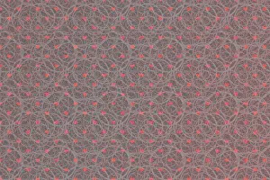 Abstract Heart Pattern Drucke: Abstract marbling heart pattern for fabric