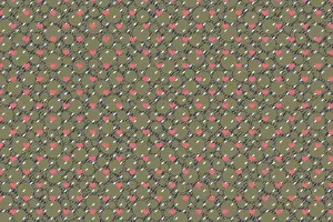 Romantic Abstract Art Drucke: Abstract marbling heart pattern for fabric