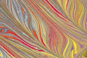 Creative Fabric Background Drucke: Abstract marbling pattern for fabric