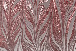 Embellished Fabric Design Drucke: Abstract marbling pattern for fabric