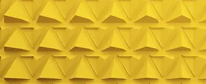 Drucke von Abstrakte moderne gelbe Pyramide-Hintergrund, 3D-Renderng Zeitgenössische Kunst Drucke: Abstrakte moderne gelbe Pyramidenhintergrund.