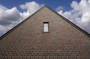 Abstract Architecture Drucke: Abstract of new brick construction and window