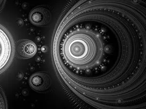 Abstract Background Drucke: Abstract psychedelic background - computer-generated image