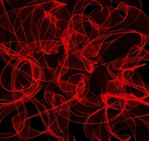 Contemporary Graphic Design Drucke: Abstract red lines