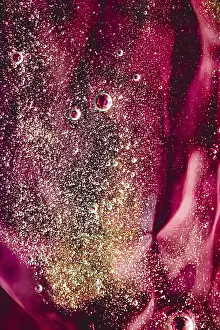 Cosmetic Texture Pattern Drucke: Abstract red liquid background