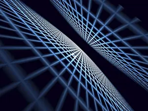 Abstract Computer Graphics Drucke: Abstract simple tech background - computer-generated image