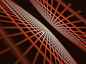 Abstract Tech Background Drucke: Abstract simple tech background - computer-generated image