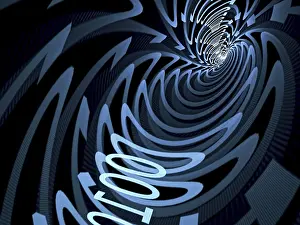 Abstract Tech Background Drucke: Abstract tech background - computer-generated image