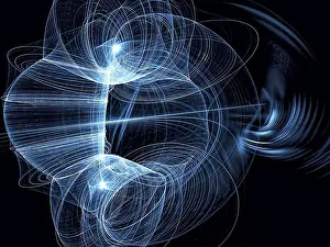 Abstract Tech Background Drucke: Abstract tech background - computer-generated image
