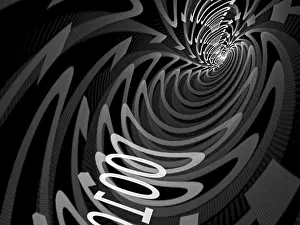Abstract Tech Background Drucke: Abstract tech background - computer-generated image