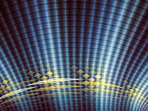 Abstract Tech Background Drucke: Abstract tech background - computer-generated image