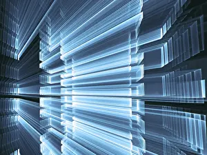 Abstract Technology Background Drucke: Abstract technology background - computer-generated image