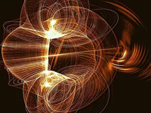 Computer Generated Fractals Drucke: Abstract technology background - computer-generated image