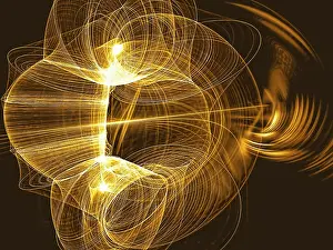 Fractal Geometry Design Drucke: Abstract technology background - computer-generated image