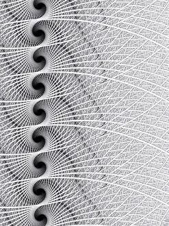 Abstract Computer Generated Image Drucke: Abstract texture: twisted yarns and spirals computer-generated image