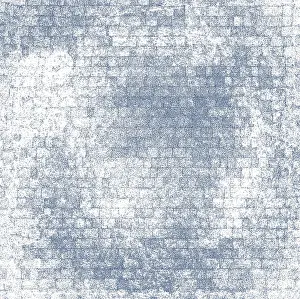 Textured Pattern Drucke: Abstract textured pattern of a rough stone wall in blue and white