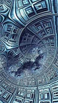 Fractal Geometry Design Drucke: Abstract textured surface - computer-generated image