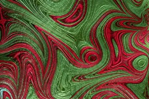 Computer Generated Background Drucke: Abstract wavy background - computer-generated image