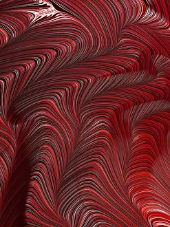 Abstract Wave Background Drucke: Abstract wavy texture or background - computer-generated image