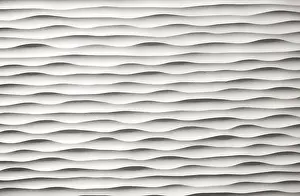 Abstract Texture Drucke: Abstract wavy texture in white that repeats and creates a modern 3D effect