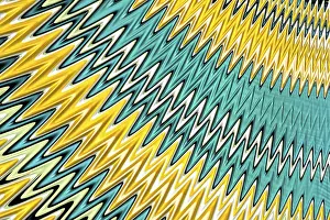 Fractal Geometry Design Drucke: Abstract zigzag background - computer-generated image
