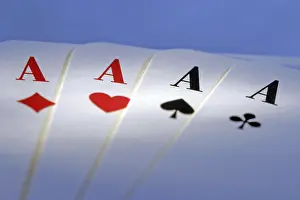 Winning Hand Of Cards Drucke: Four aces