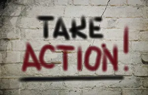Symbolic Representation Drucke: Take Action Concept