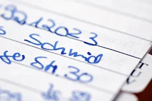 German Diary Drucke: Address book