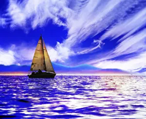 Stormy Weather Forecast Drucke: Adventure at sunset