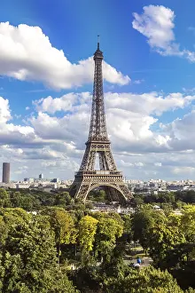 Frankreich Drucke: Luftaufnahme der Eiffelturm in Paris.