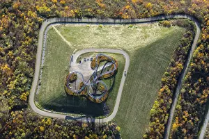 Tiger And Turtle Magic Mountain Drucke: Aerial view, Tiger & Turtle - Magic Mountain