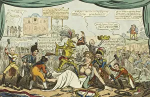 Digitally Restored Artworks Drucke: The Aftermath of the Tragedy of Waterloo