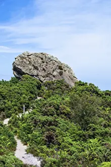 Studland Drucke: Agglestone Rock, Teufelshammer