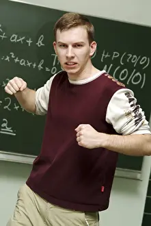 Angry Youth Drucke: Aggressive schoolboy