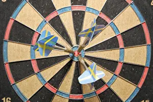 Target Practice Drucke: Aim or target with dart arrows