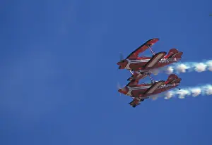 Aviation Photography Drucke: Air show with biplanes