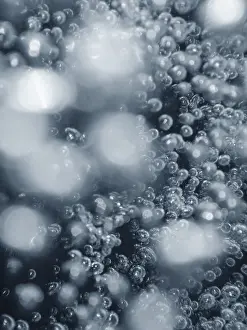 Abstract Bubble Background Drucke: Air bubbles, underwater bubbles Abstract Background
