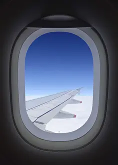 Airplane Window View Drucke: Airplane Window