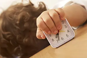 European Ethnicity Drucke: Alarm clock rings