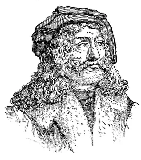 Central Europe Head Shot Drucke: Albrecht Duerer, painter, printmaker