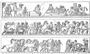 Vintage Styled Historical Illustrations Drucke: The Alexander Procession, Alexander the Great
