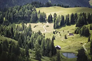 Drucke von Alpiner grüner Tal in der Frühlingzeit Die Dolomiten Drucke: Alpiner grüner Tal in der Frühlingszeit.