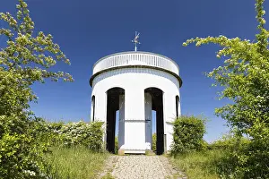 Upper Lusatia Saxony Drucke: Altan observation tower on the Gottesacker