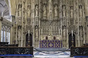 Historic British Church Building Drucke: Altar in Winchester Cathedral