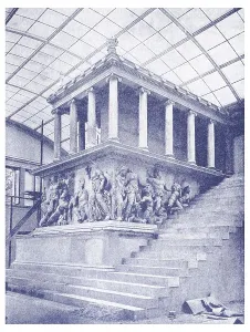 Famous Landmarks In Germany Drucke: Altar of Zeus in the Pergamon Museum