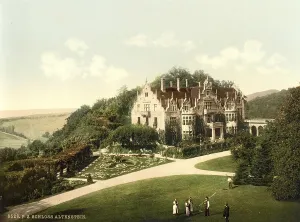 Old German Buildings Drucke: Altenstein, Castle in Thuringia