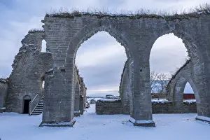 Cistercian Monastery Ruins Drucke: Alvastra Monastery ruins of the Cistercian oder