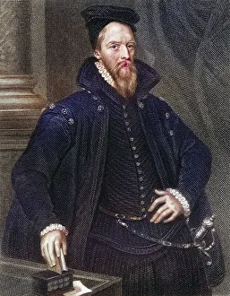 Drucke von Am Ritter Ambrös Dudley von Warwick (um 1528 - um 1590), britischer Soldat und Staatsmann Ambrose Dudley Drucke: Am Ritter von Warwick, Herzog Ambras Duddley