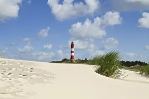 Amrum Lighthouse Drucke: Amrum lighthouse on large dune