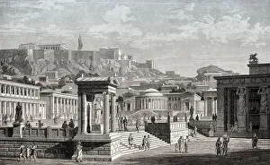 Archaeological Site Athens Drucke: The Ancient Agora of Classical Athens